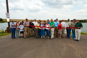 image of DCCD directors cutting the ribbon