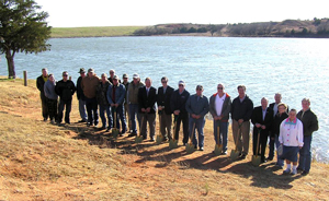 image of people standing near lake state park