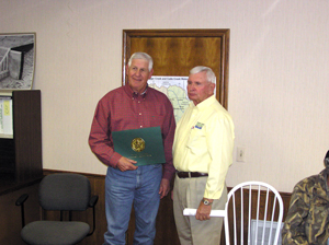 image of Dean Wilson (left) with Carol Gaunt