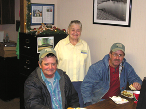 image of Deer Creek CD Director Bertha Miller with sons David and Perry 