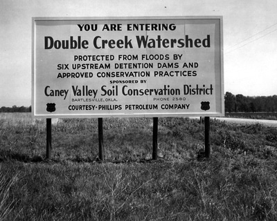 image of Double Creek Watershed sign