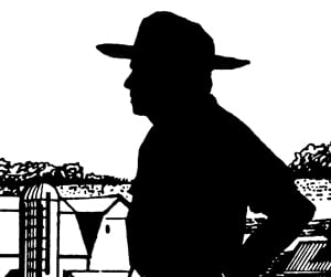 image of a farmer silhouette 