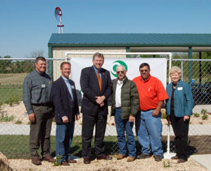 image of congressman Frank Lucas with the Kay County Conservation District board