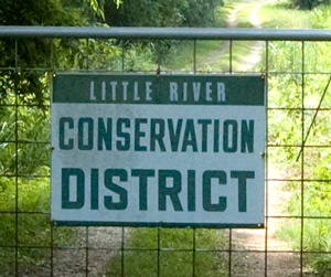 image of Little River Conservation District's demonstration farm sign