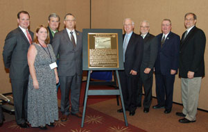 image of speakers at dedication ceremony