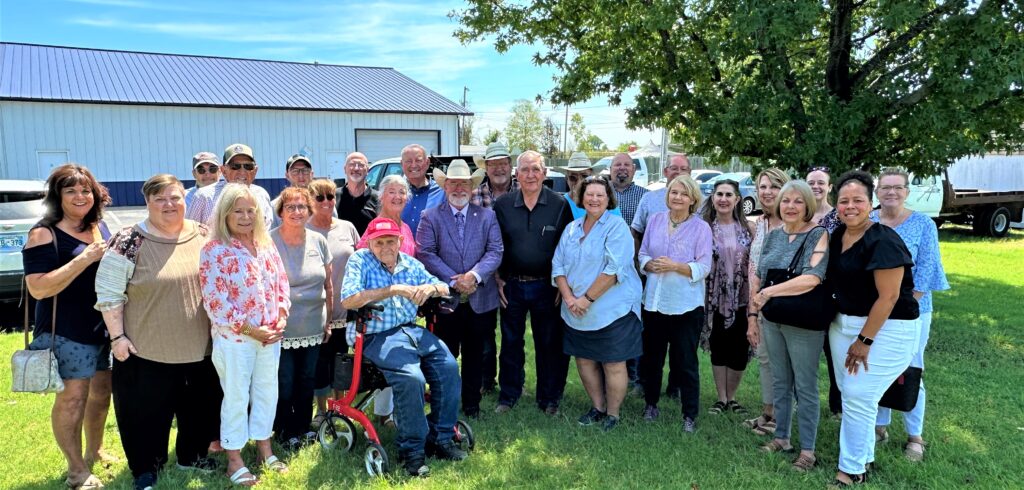 Attendees gathered at the Wagoner County Conservation District office to honor the service of George Stunkard.